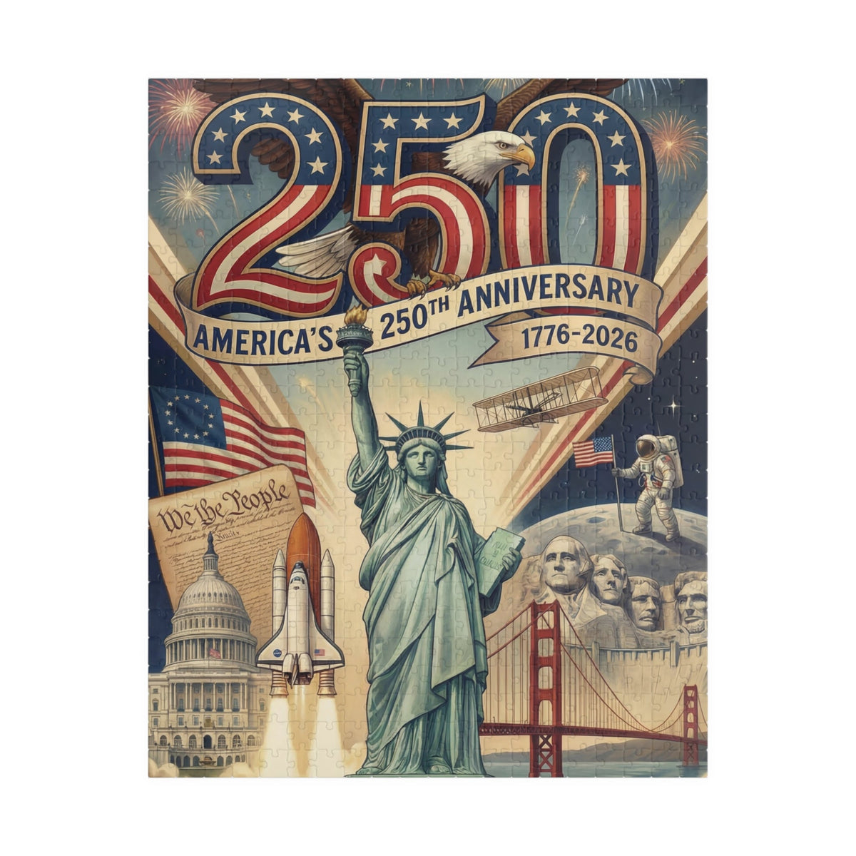 America 250th Anniversary Puzzle (252, 520, 1014-piece)